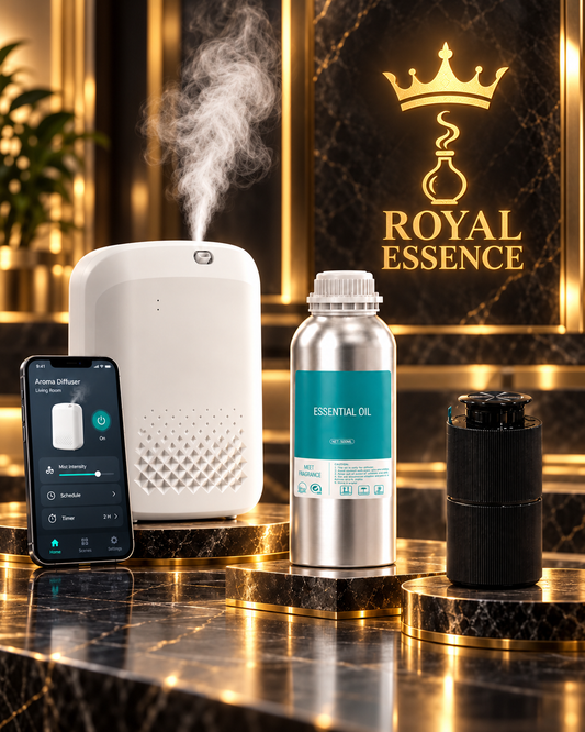Home Scent Bundle (1 Smart Car Diffuser, 1 Smart Aroma Diffuser 400 ml, 1 Premium Scent Oil 500 ml - Night Life Miami)